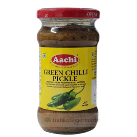 Aachi Green Chilli Pickle 300gm (BBD : Feb 2026) - IndianSupermarkt