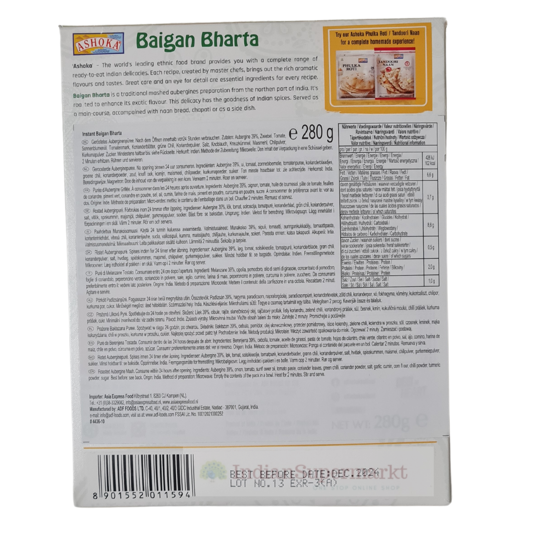 Ashoka Baigan Bharta  280gm - IndianSupermarkt
