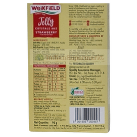 Weikfield Jelly Powder Strawbery Flavour 90gm