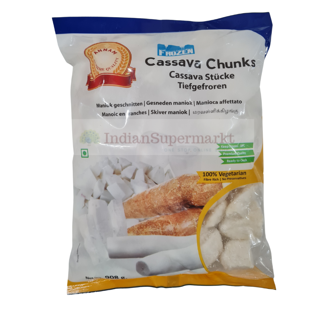 Annam Frozen Cassava  chunks  908g (Delivery in Berlin) - IndianSupermarkt