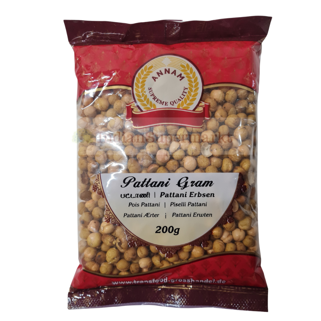 Annam Pattani Gram - Roasted peas with Skin (Jar )250gm - IndianSupermarkt