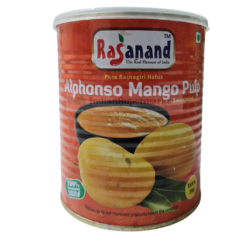 Rasanand Ratnagiri Alphonso Mango Pulp - Indiansupermarkt 