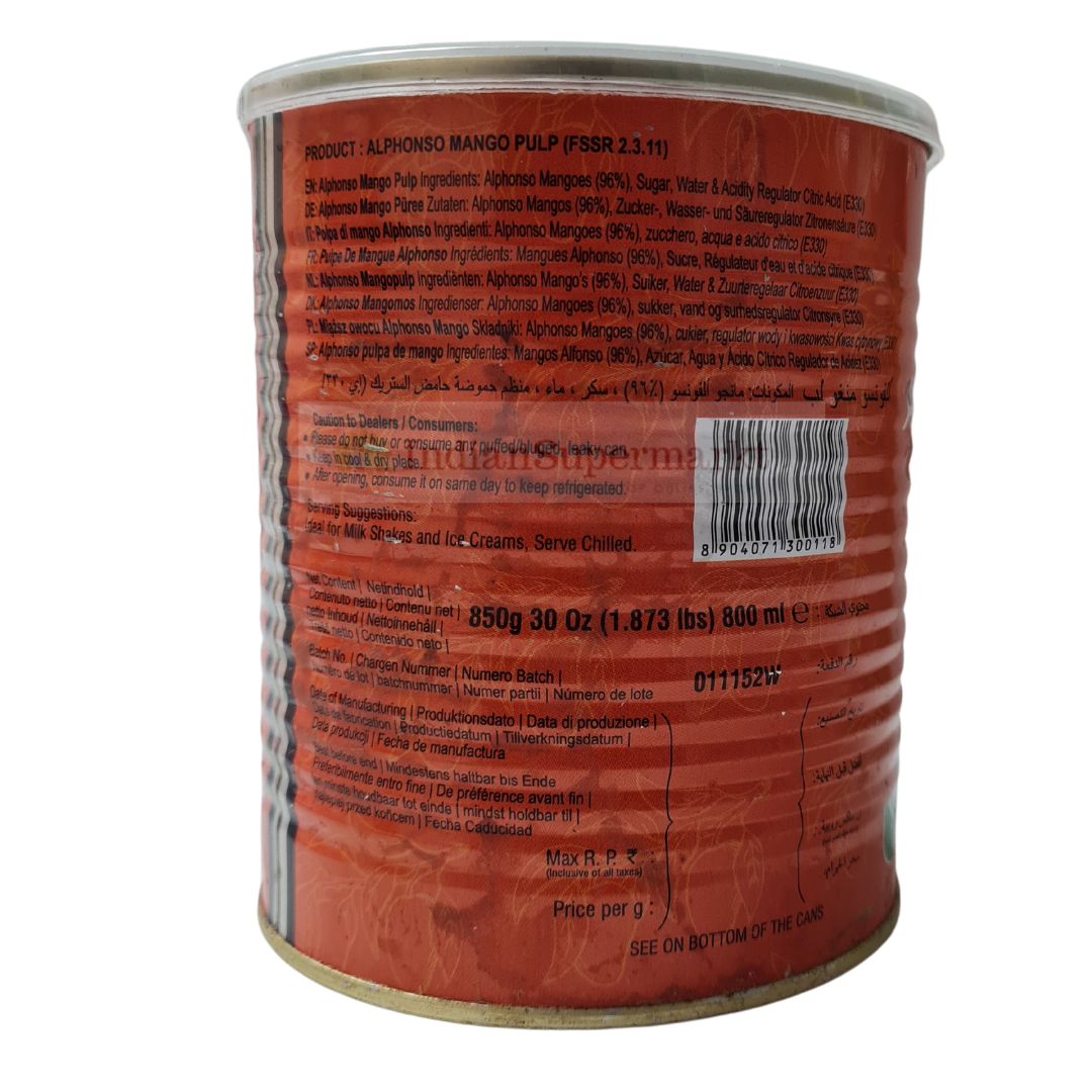 Alphonso Mango Pulp - Indiansupermarkt 