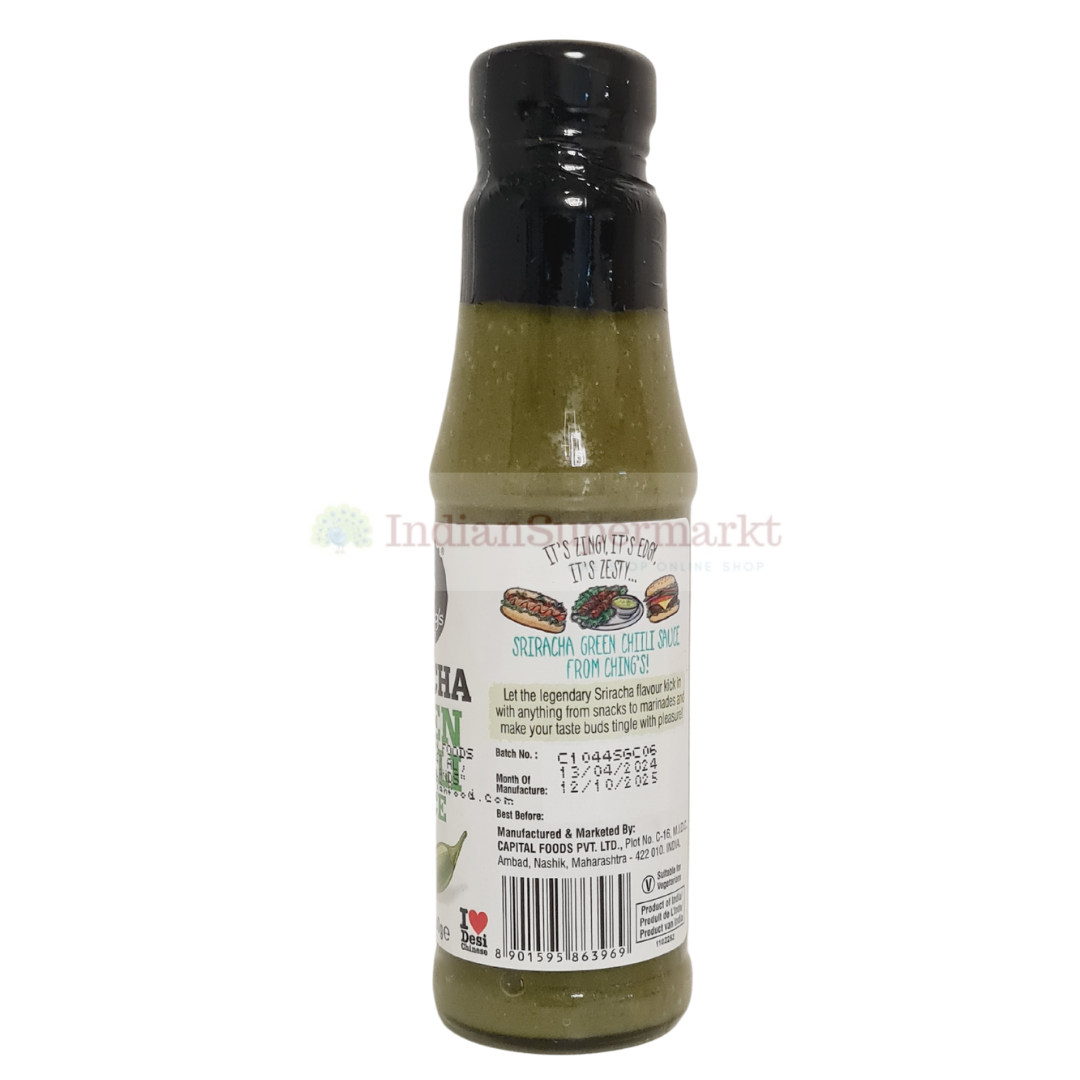 Ching's Sriracha Green Chilli sauce 190gm (BBD : 12.10.2025) - IndianSupermarkt