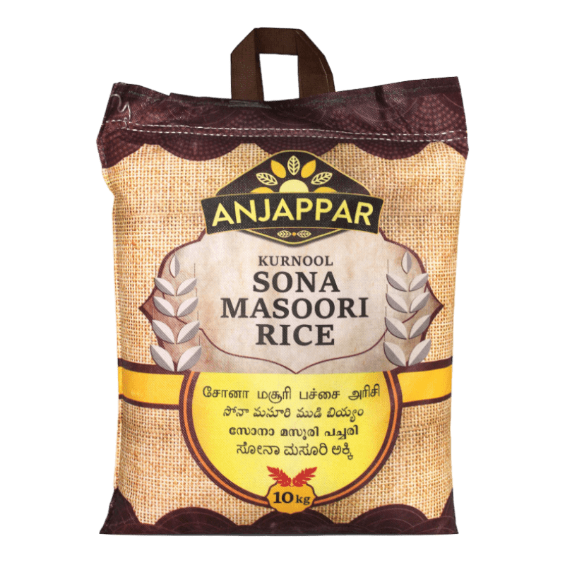Anjappar Sona Masoori Rice 10kg - IndianSupermarkt