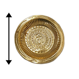 Brass Pooja Thali - Small - IndianSupermarkt