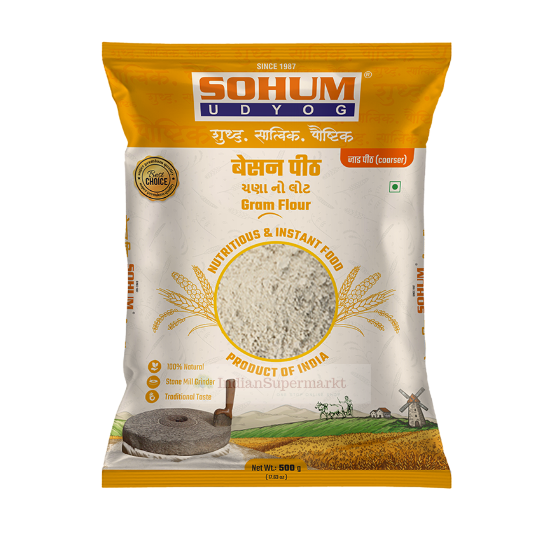 Sohum Gram Flour - Besan Peeth 500gm - IndianSupermarkt