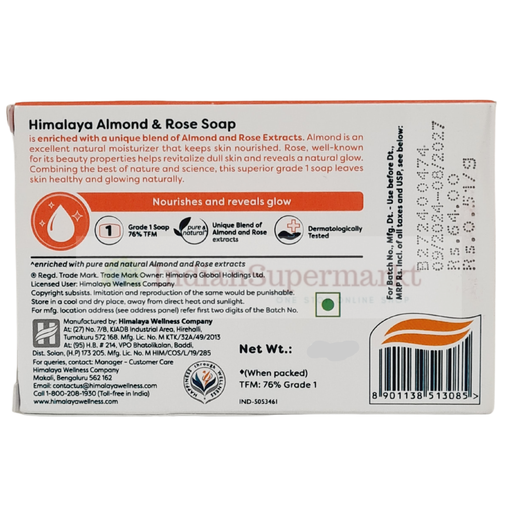 Himalaya Almond & Rose  Soap 125gm