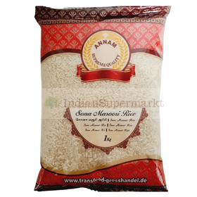 Annam Sona Masuri rice  1kg - IndianSupermarkt