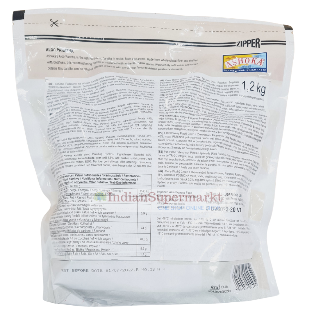 Ashoka  Frozen Aloo Paratha Family Pack 12pcs (Delivery in Berlin)