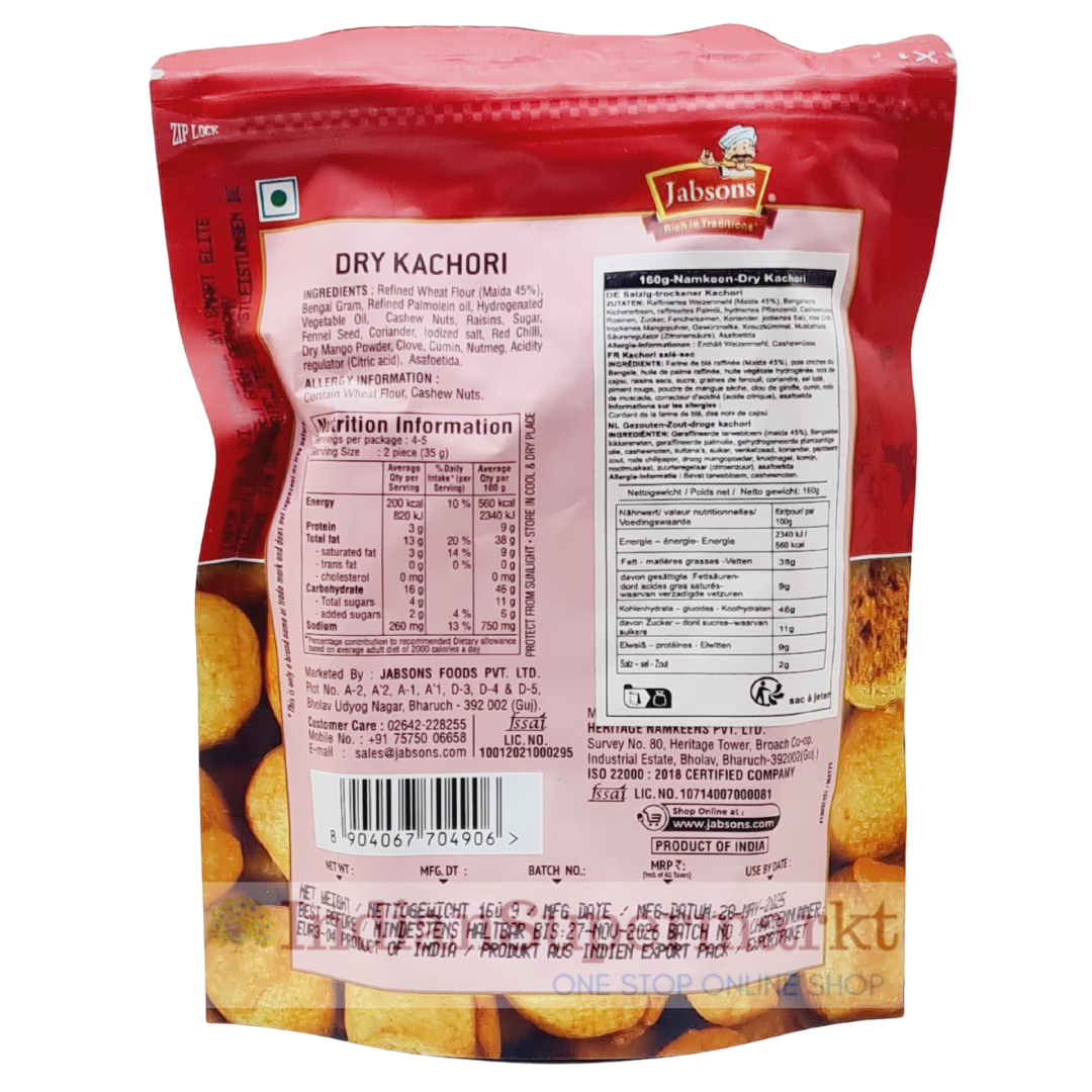 Jabsons Dry Kachori 160gm
