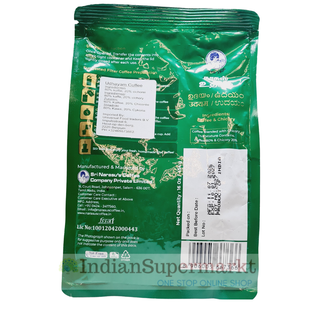 Narasu's Udhayam Filter Coffee 454gm - IndianSupermarkt