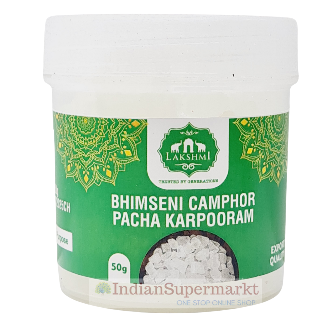 Lakshmi Bhimseni Camphor - Pacha Karpooram - 50gm