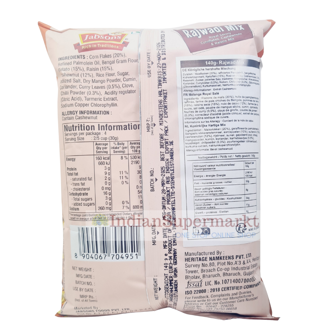 Jabsons Rajwadi mix 140gm