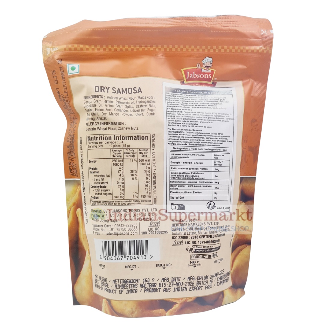 Jabsons Dry Samosa 160gm