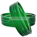 Glass  Bangles Plain Green - 6Pc - IndianSupermarkt