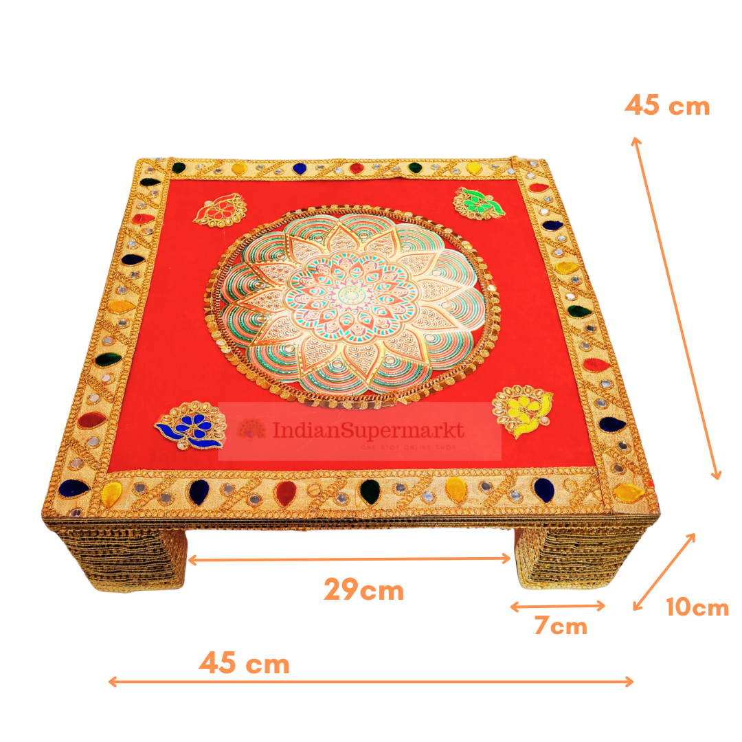 Meenakari Design Chowki or Aasan