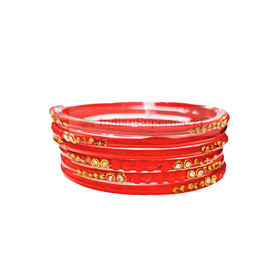 Red glass Bangles - indiansupermarkt