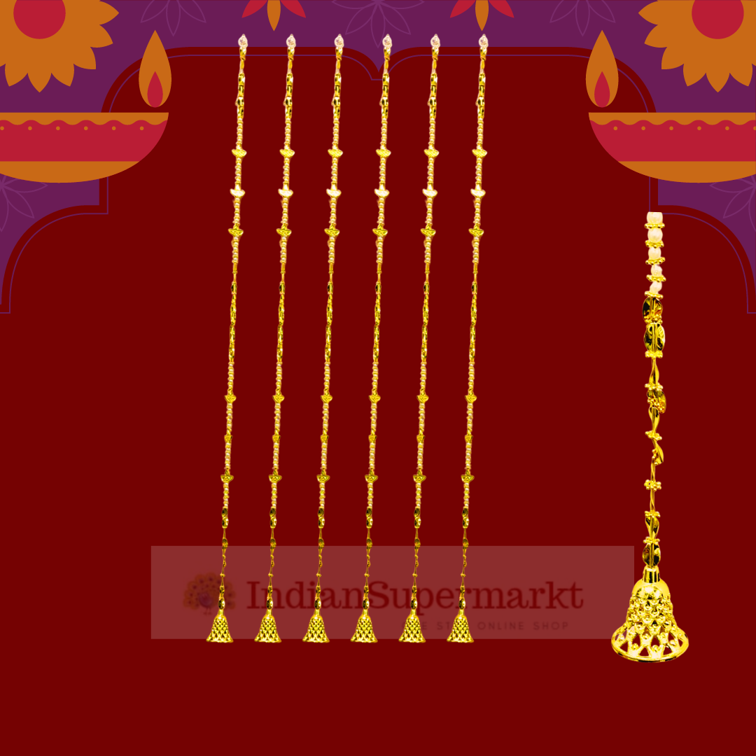 Artificial Diya and Pearl Hanging Toran