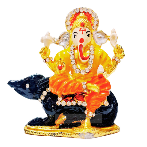 Ganesha with Mushak or Statue Decor - indiansupermarkt