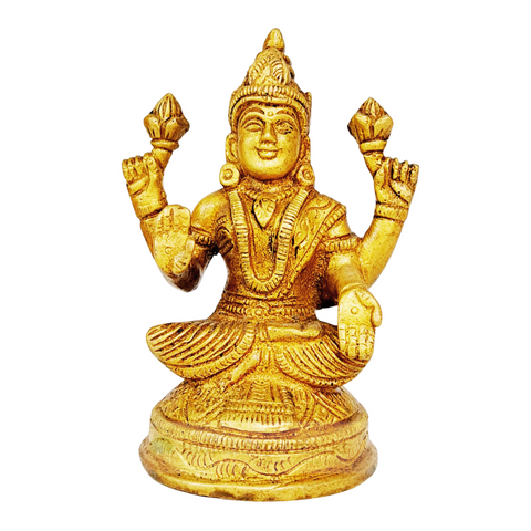 Brass Idol Laxmi ji - indiansupermarkt