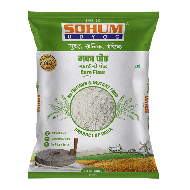 Sohum Makki Peeth or Corn flour 500gm - indiansupermarkt