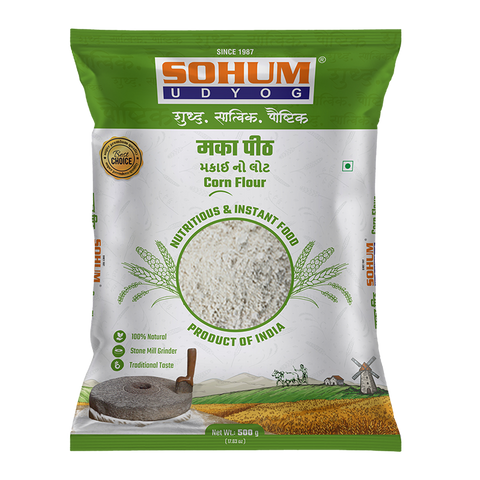 Sohum Makki Peeth or Corn flour 500gm - indiansupermarkt