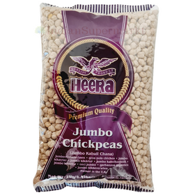 Heera White Jumbo Chick Peas - Kabuli Chana - 2kg - IndianSupermarkt