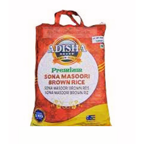 Adisha Brown Sona Masuri Rice - indiansupermarkt
