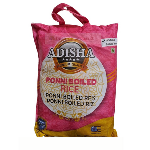 Adisha Ponni Boiled Rice 5kg - indiansupermarkt