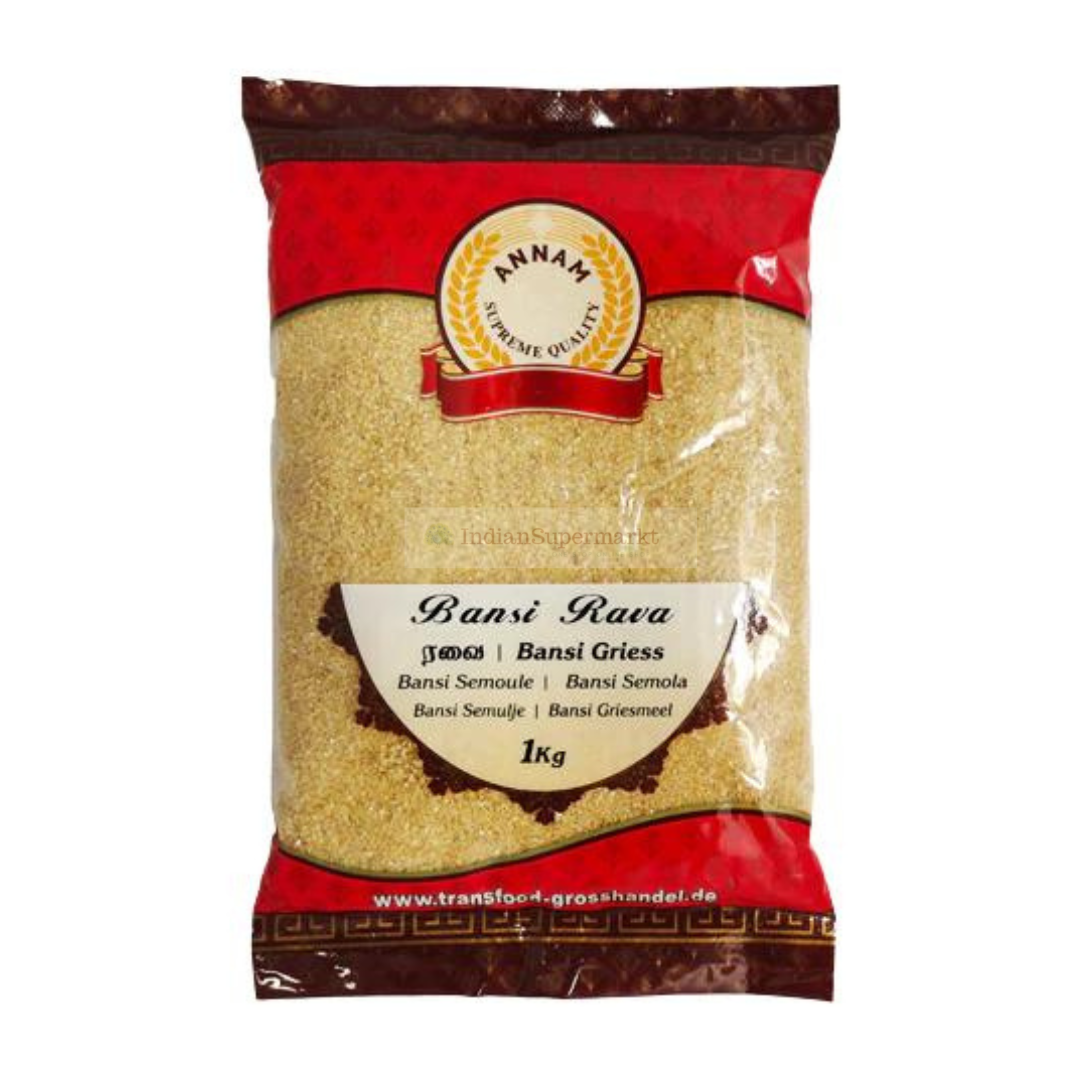 Annam Bansi Rava 1kg – IndianSupermarkt
