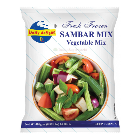 Daily Delight Frozen Sambar Mix  Vegetables - indiansupermarkt