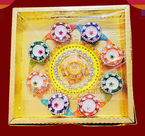 Diwali Diya Rangoli Decor - indiansupermarkt