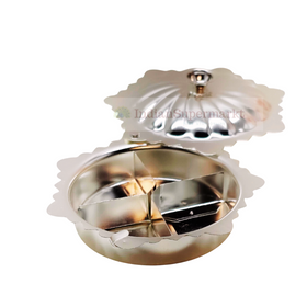 Silver Glow Haldi Kumkum Chawal Chandan Storage Set - indiansupermarkt