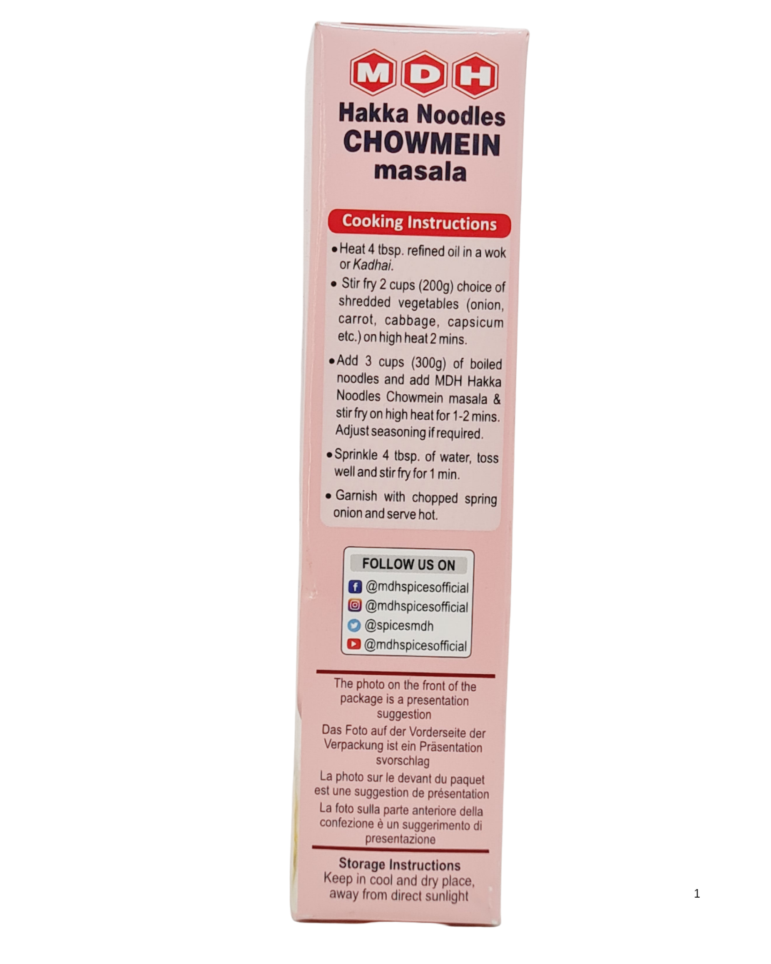 MDH Hakka Noodles Chowmein Masala 45gm