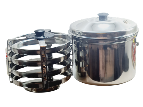 Stainless Steel  Dhokla cooker (Gas & Induction Compatible)