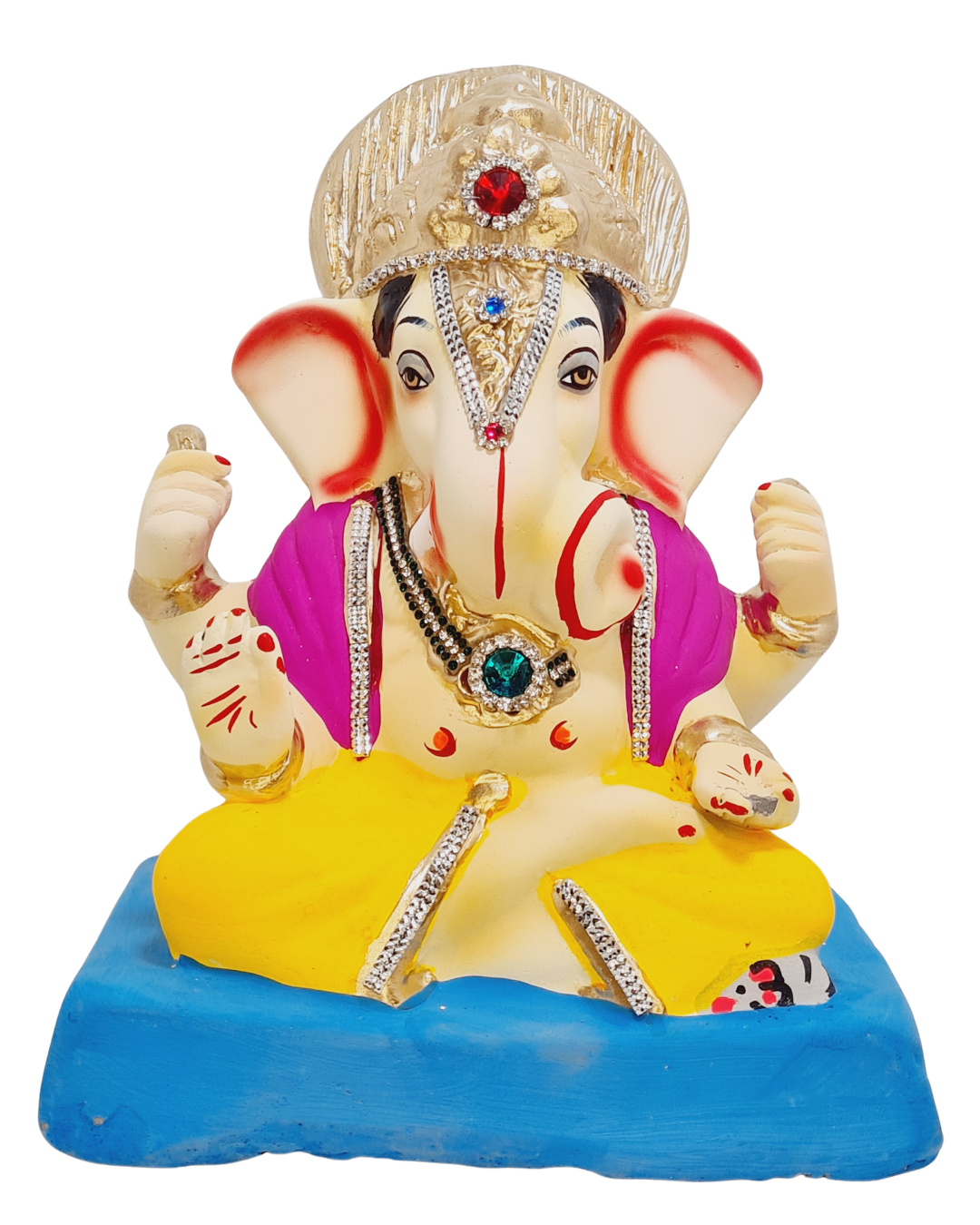 Eco Friendly Ganesha Dagdusheth Style Ganesha 9"