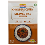 Ashoka Choley & Rice - Chickpeas Curry & Steamed Rice Combo Meal - 250gm