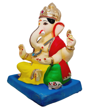 Eco Friendly Swami Samartha Ganesha or Shadu Mati Ganpati 13"