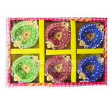 Clay Diya or  Mitti Diya - Set of 6