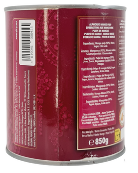 Schani Alphonso Mango Pulp 850gm