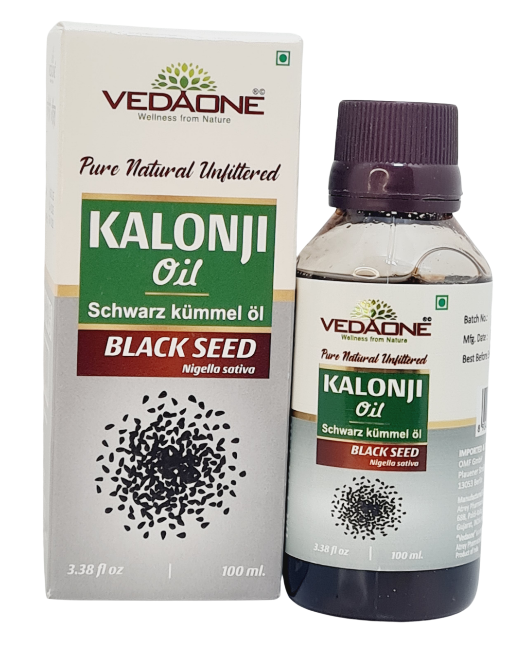 Vedaone Kalonji Oil - Blackseed oil - 100ml