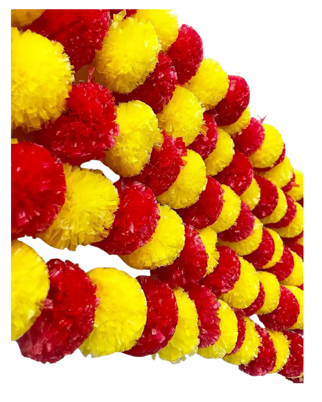 Toran Mix Yellow and Red Marigold flowers Set of 2