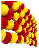 Toran Mix Yellow and Red Marigold flowers Set of 2