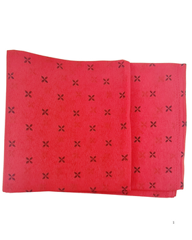 Pooja Cloth Red with Black Dot - 80cm -100cm