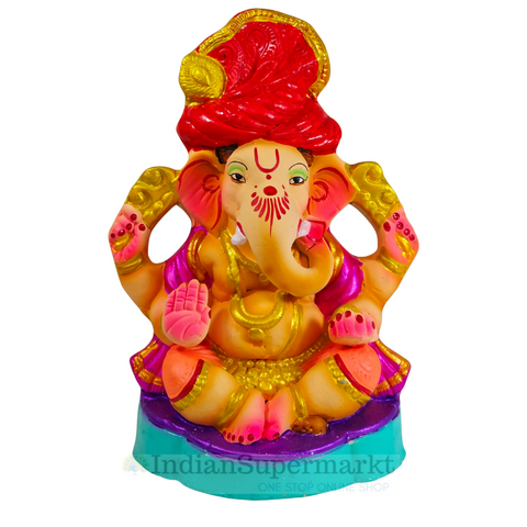Eco Friendly Ganesha  or Shadu Mati Ganesha 8"