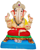 Eco Friendly Ganesh Padmasana  Murti  - Shadu Mati Ganesha 12"