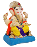 Eco Friendly Shree Rajmudra Siddhivinayak Ganpati Bappa Murti or Shadu Mati Ganesha 9"