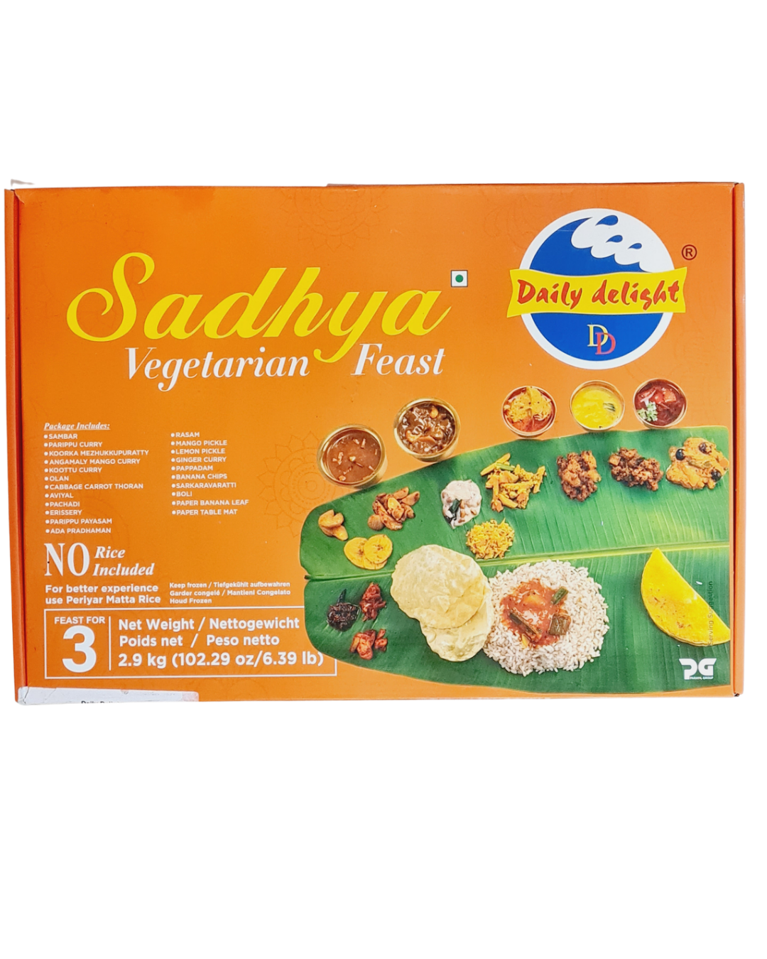 sadhya vegetarian feast - indiansupermarkt