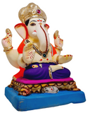 Eco Friendly Ganesh Padmasana  Murti  - Shadu Mati Ganesha 12"